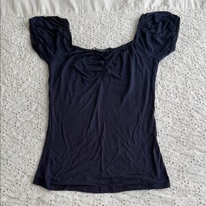 Brandy Melville Navy Blue Women's Top